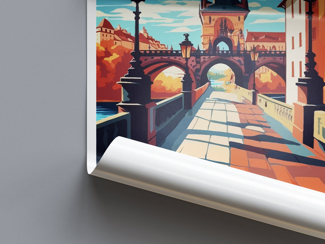 Prague Travel Print Wall Art Prague Wall Hanging Home Décor Prague Gift Art Lovers Czech Republic Art Lover Gift Prague Art Decor