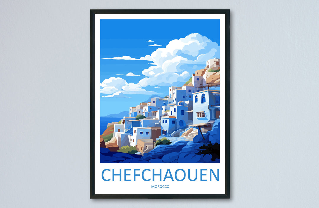 Chefchaouen Travel Print Wall Art Chefchaouen Wall Hanging Home Décor Chefchaouen Gift Art Lovers Morocco Art Lover Gift Wall Art Morocco