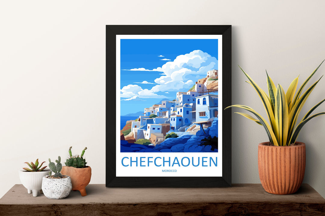 Chefchaouen Travel Print Wall Art Chefchaouen Wall Hanging Home Décor Chefchaouen Gift Art Lovers Morocco Art Lover Gift Wall Art Morocco