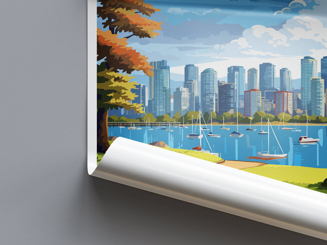 Vancouver Travel Print Wall Art Vancouver Wall Hanging Home Décor Vancouver Gift Art Lovers Canada Art Lover Gift Vancouver Gift