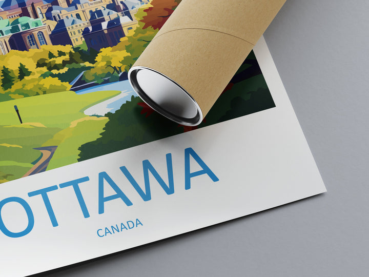 Ottawa Travel Print Wall Art Ottawa Wall Hanging Home Décor Ottawa Gift Art Lovers Canada Art Lover Gift Ottawa Gift