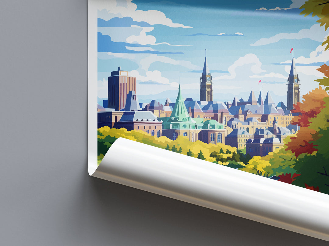 Ottawa Travel Print Wall Art Ottawa Wall Hanging Home Décor Ottawa Gift Art Lovers Canada Art Lover Gift Ottawa Gift
