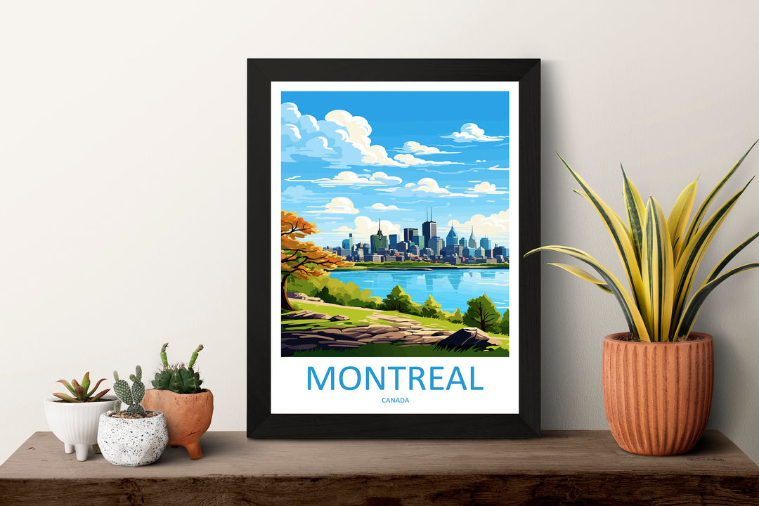 Montreal Travel Print Wall Art Montreal Wall Hanging Home Décor Montreal Gift Art Lovers Canada Art Lover Gift Montreal Wall Art