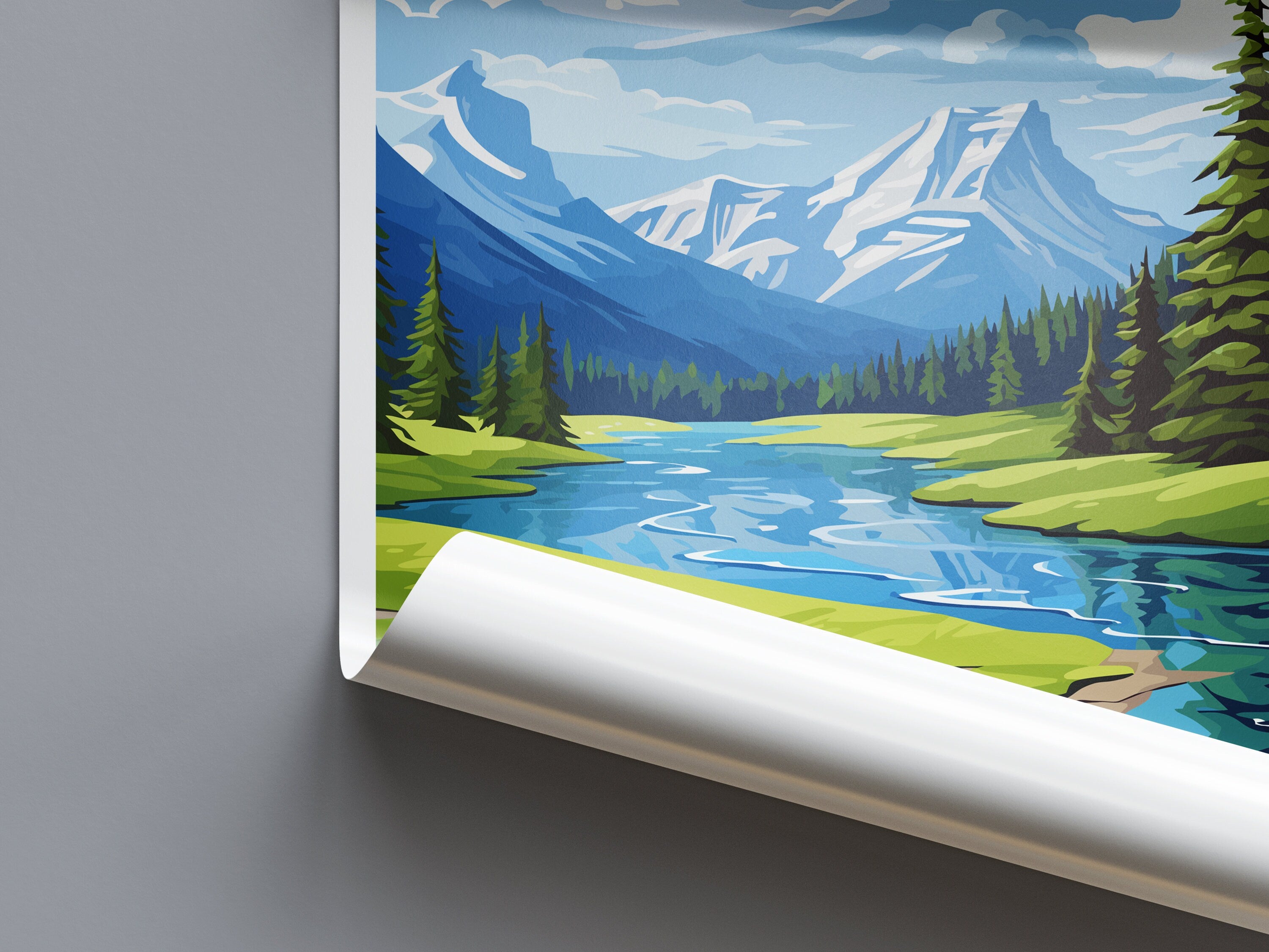 Jasper National Park Travel Print