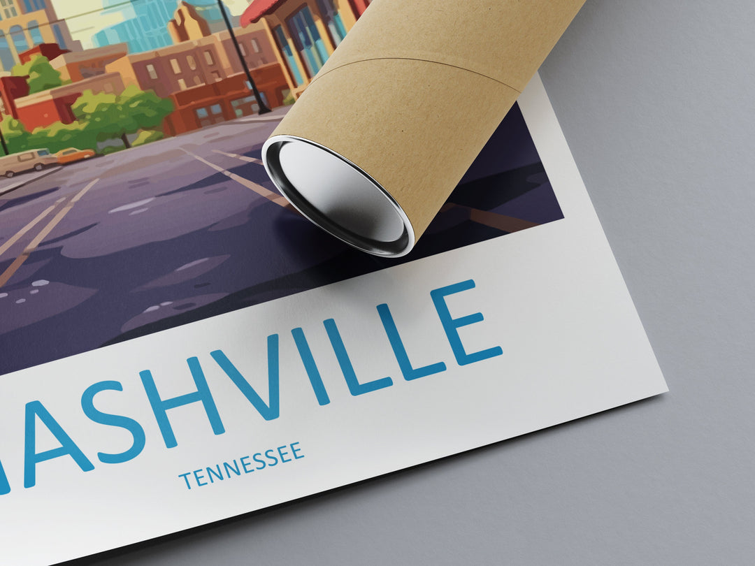 Nashville Travel Print Wall Art Nashville Wall Hanging Home Décor Nashville Gift Art Lovers Gift Nashville Tennessee Gift Poster