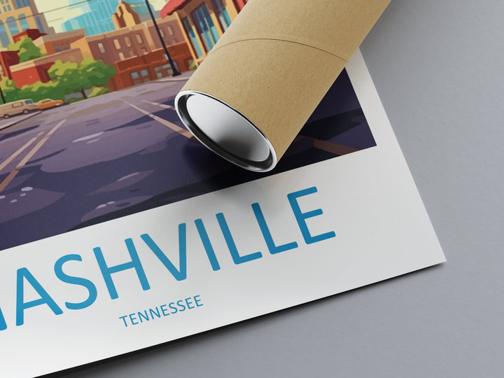 Nashville Travel Print Wall Art Nashville Wall Hanging Home Décor Nashville Gift Art Lovers Gift Nashville Tennessee Gift Poster