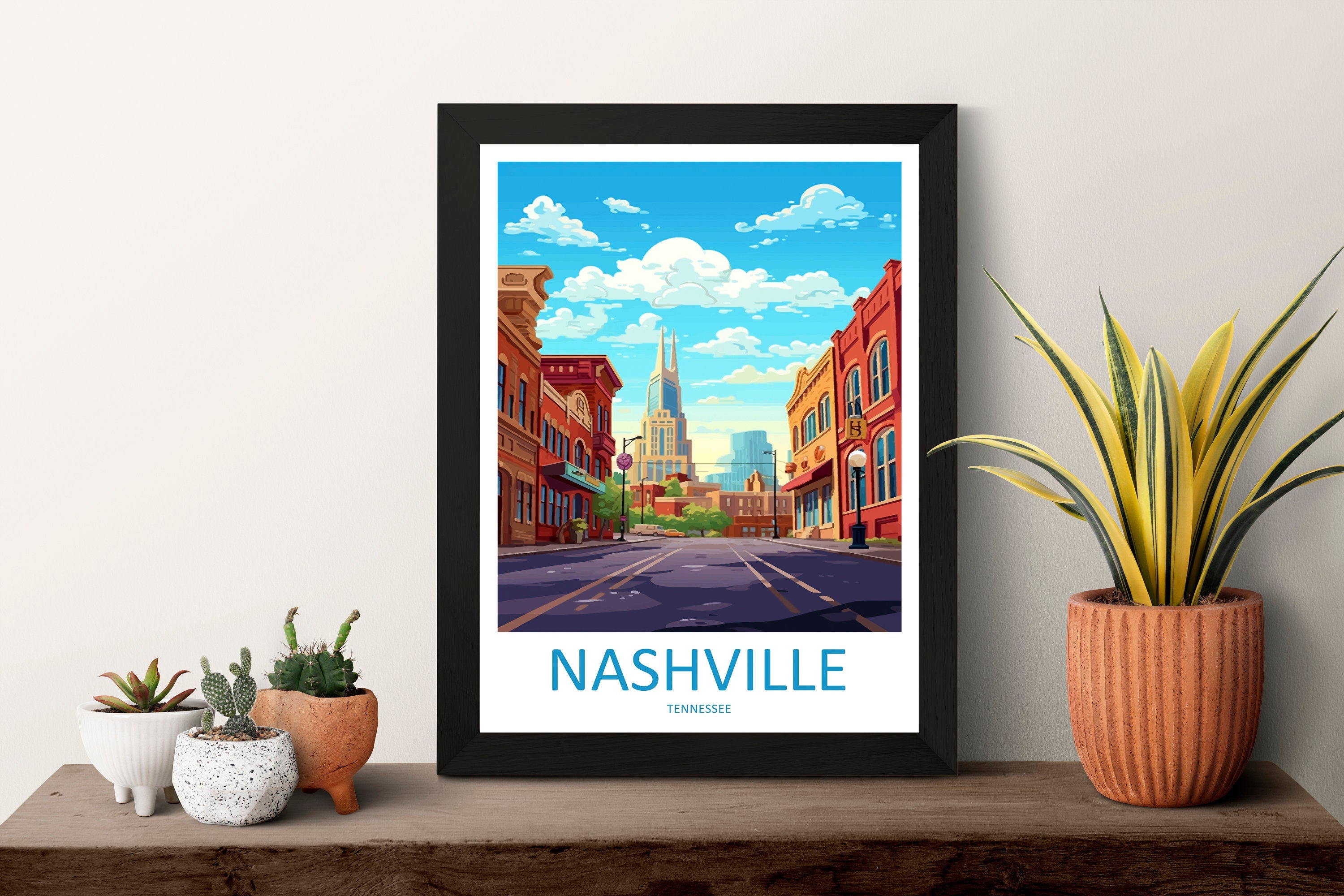 Nashville Travel Print