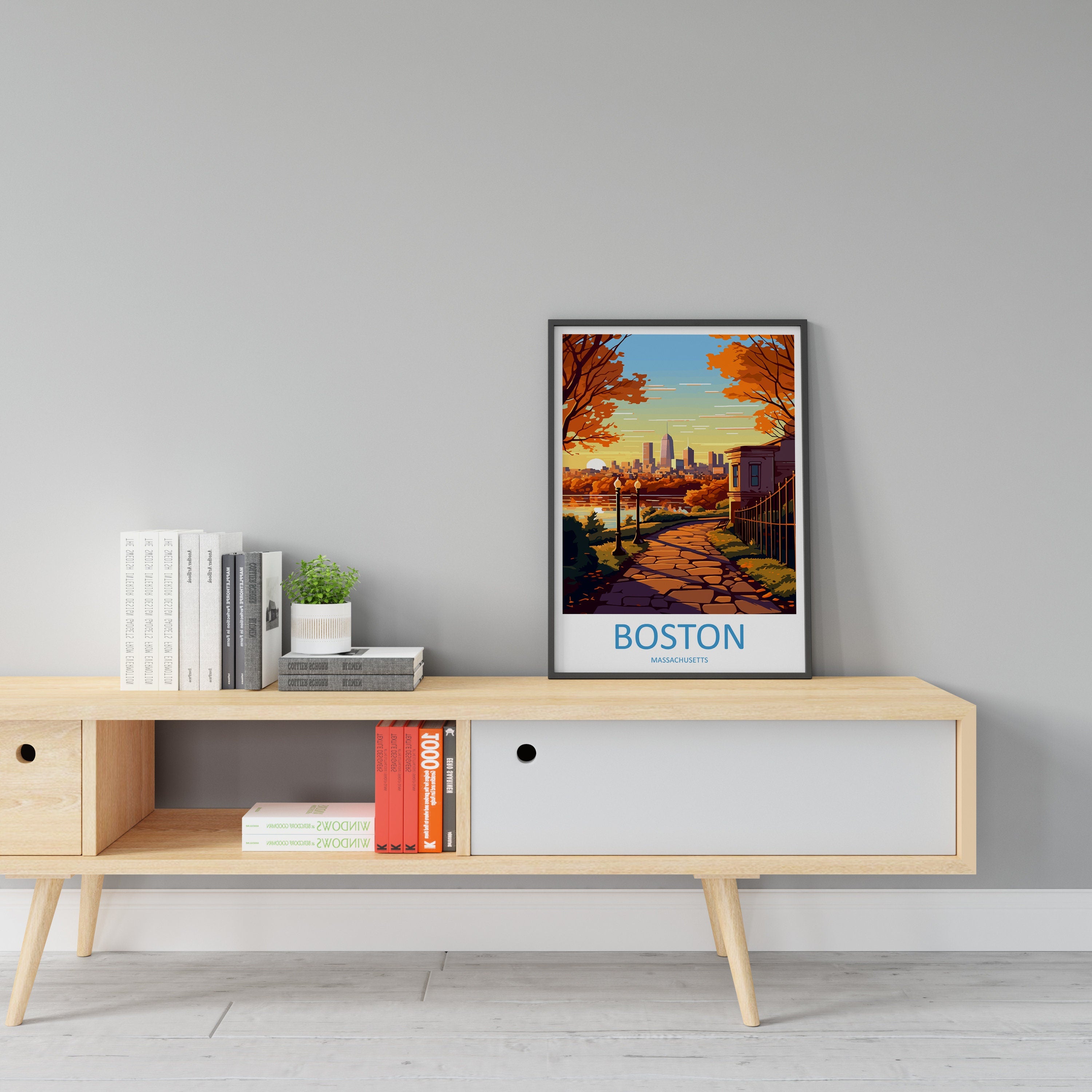 Boston Travel Print