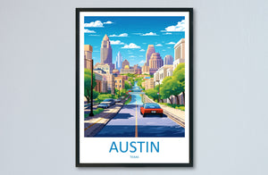 Austin Travel Print