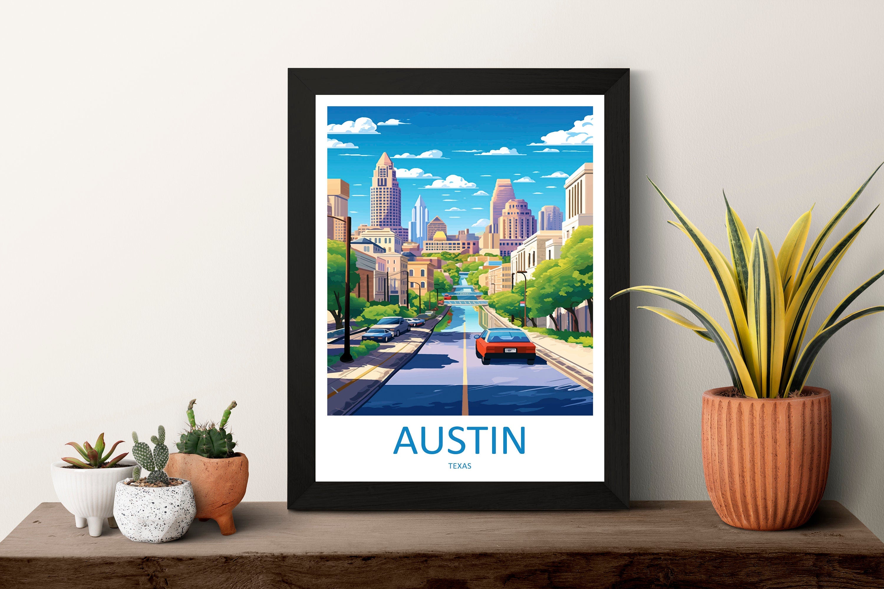 Austin Travel Print