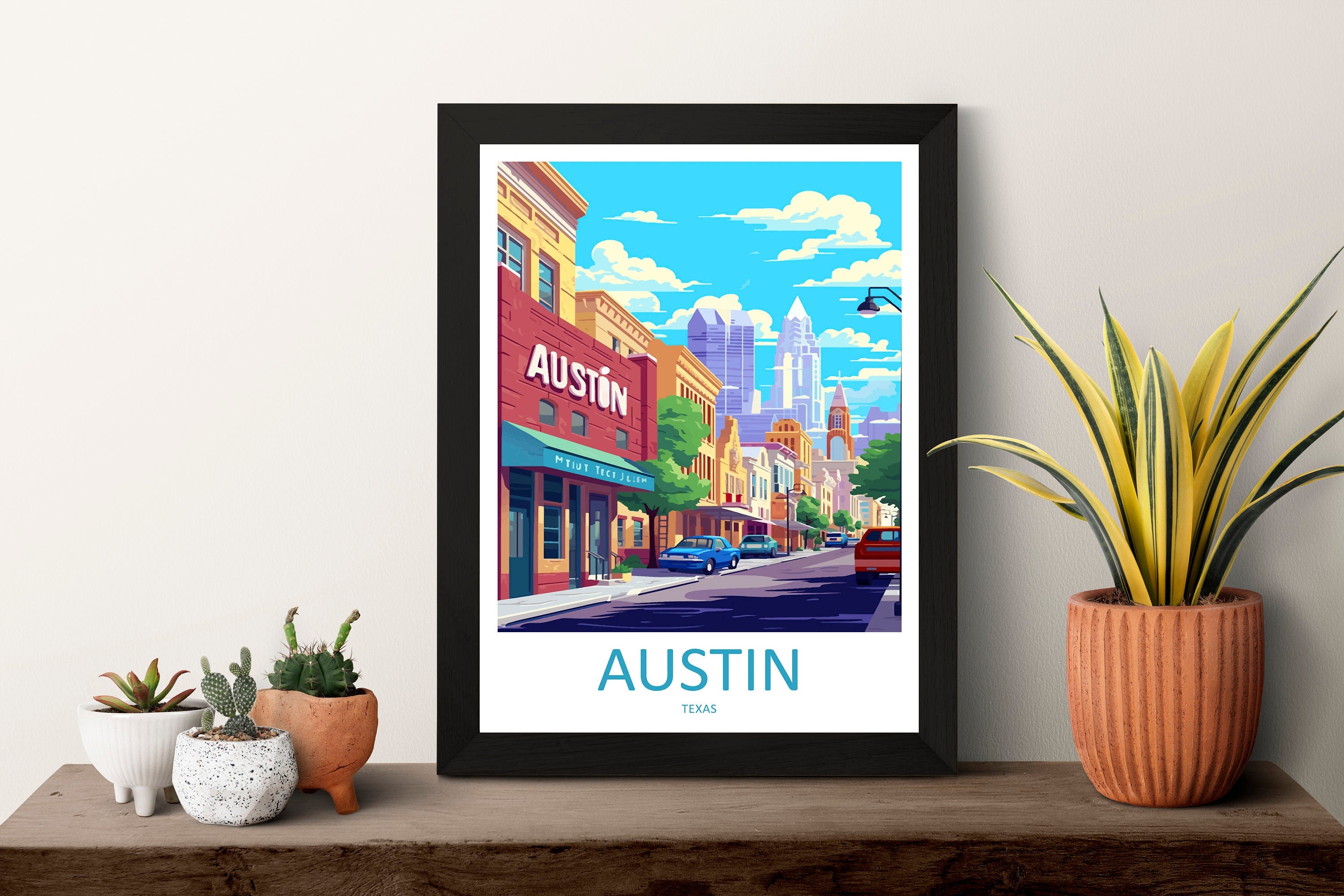 Austin Travel Print