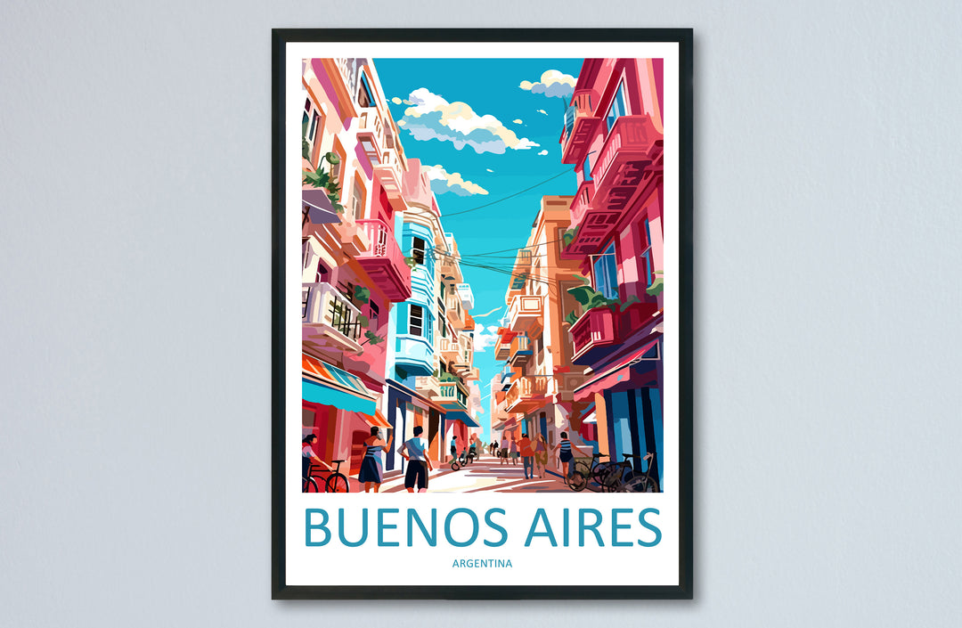 Buenos Aires Travel Print Wall Art Buenos Aires Wall Hanging Home Décor Buenos Aires Gift Art Lovers Argentina Art Lover Gift Buenos Aires