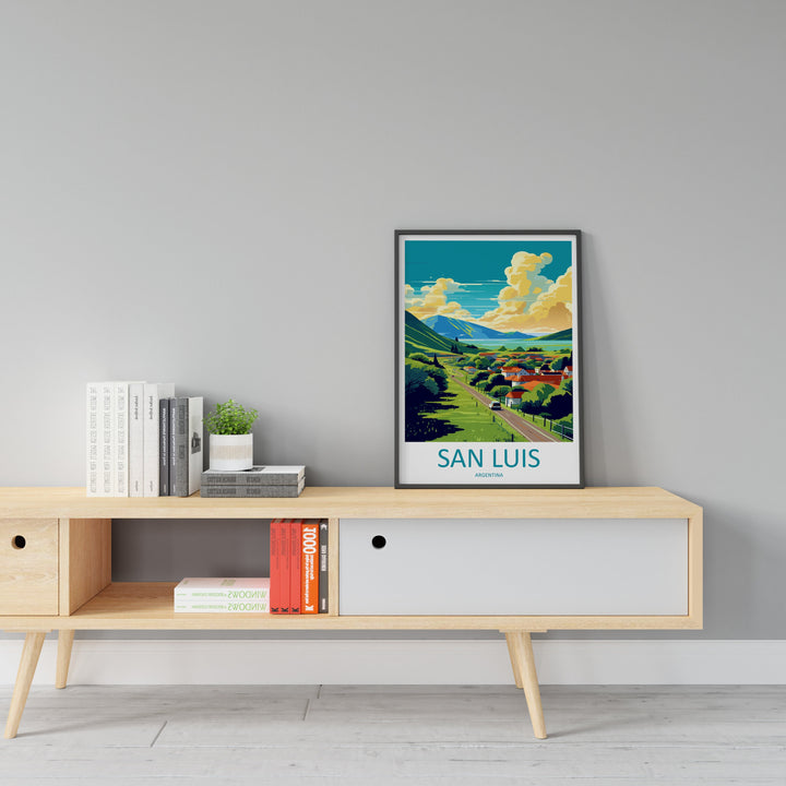 San Luis Travel Print Wall Art San Luis Wall Hanging Home Décor San Luis Gift Art Lovers Argentina Art Lover Gift San Luis
