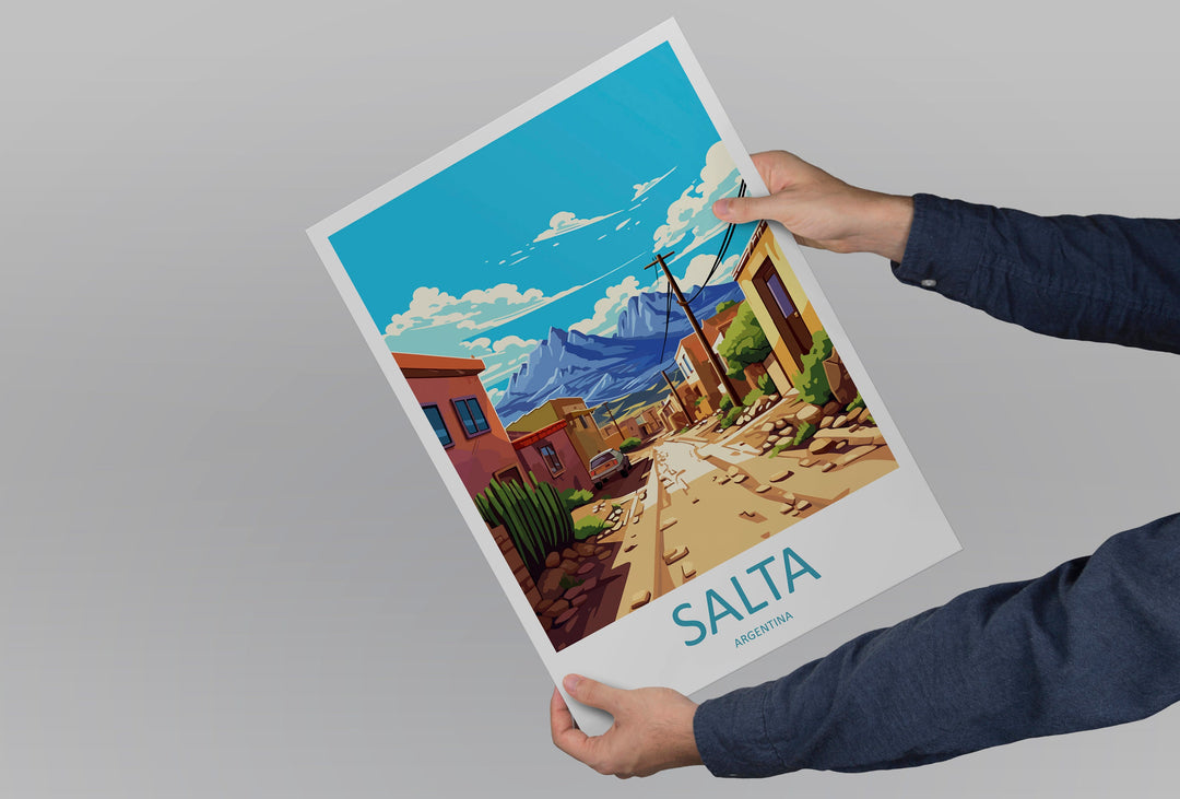 Salta Travel Print Wall Art Salta Wall Hanging Home Décor Salta Gift Art Lovers Argentina Art Lover Gift Salta Argentina Wall Art