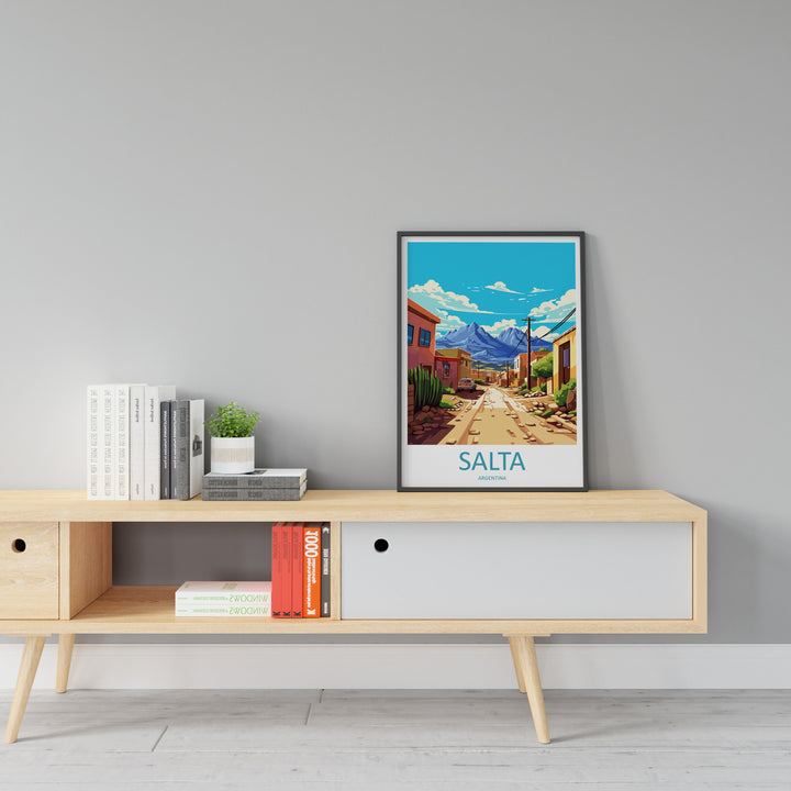 Salta Travel Print Wall Art Salta Wall Hanging Home Décor Salta Gift Art Lovers Argentina Art Lover Gift Salta Argentina Wall Art