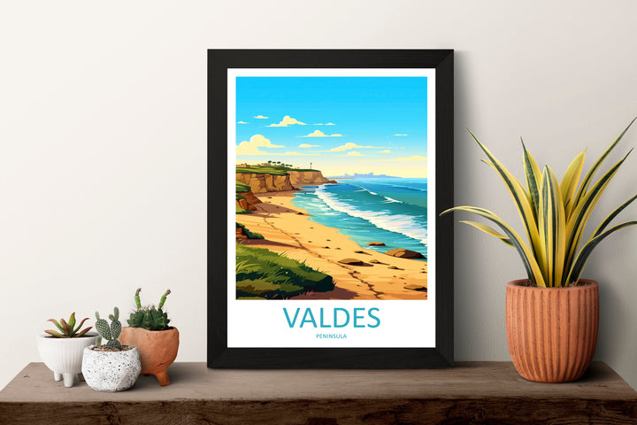 Valdes Peninsula Travel Print Wall Art Valdes Peninsula Wall Hanging Home Décor Valdes Gift Art Lovers Argentina Art Lover Gift Valdes Gift