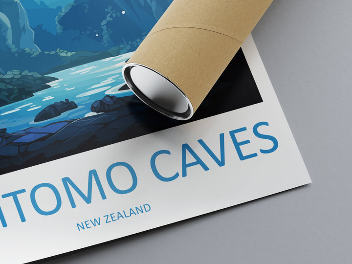 Waitomo Caves Travel Print Wall Art Waitomo Caves Wall Hanging Home Décor Waitomo Caves Gift Art Lovers New Zealand Art Lover Gift Print