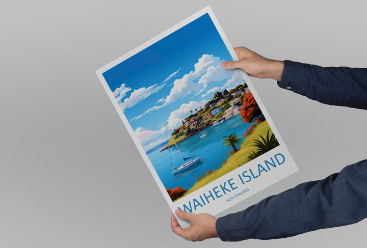 Waiheke Island Travel Print Wall Art Waiheke Island Wall Hanging Home Décor Waiheke Island Gift Art Lovers New Zealand Art Lover Gift Print