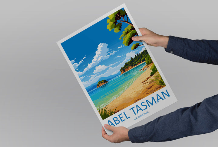 Abel Tasman National Park Travel Print Wall Art Abel Tasman Wall Hanging Home Décor Abel Tasman Gift Art Lovers New Zealand Art Lover Gift