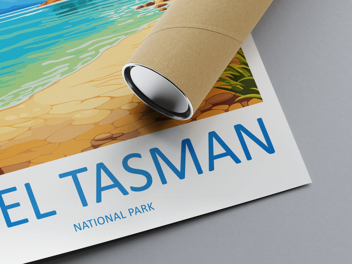 Abel Tasman National Park Travel Print Wall Art Abel Tasman Wall Hanging Home Décor Abel Tasman Gift Art Lovers New Zealand Art Lover Gift