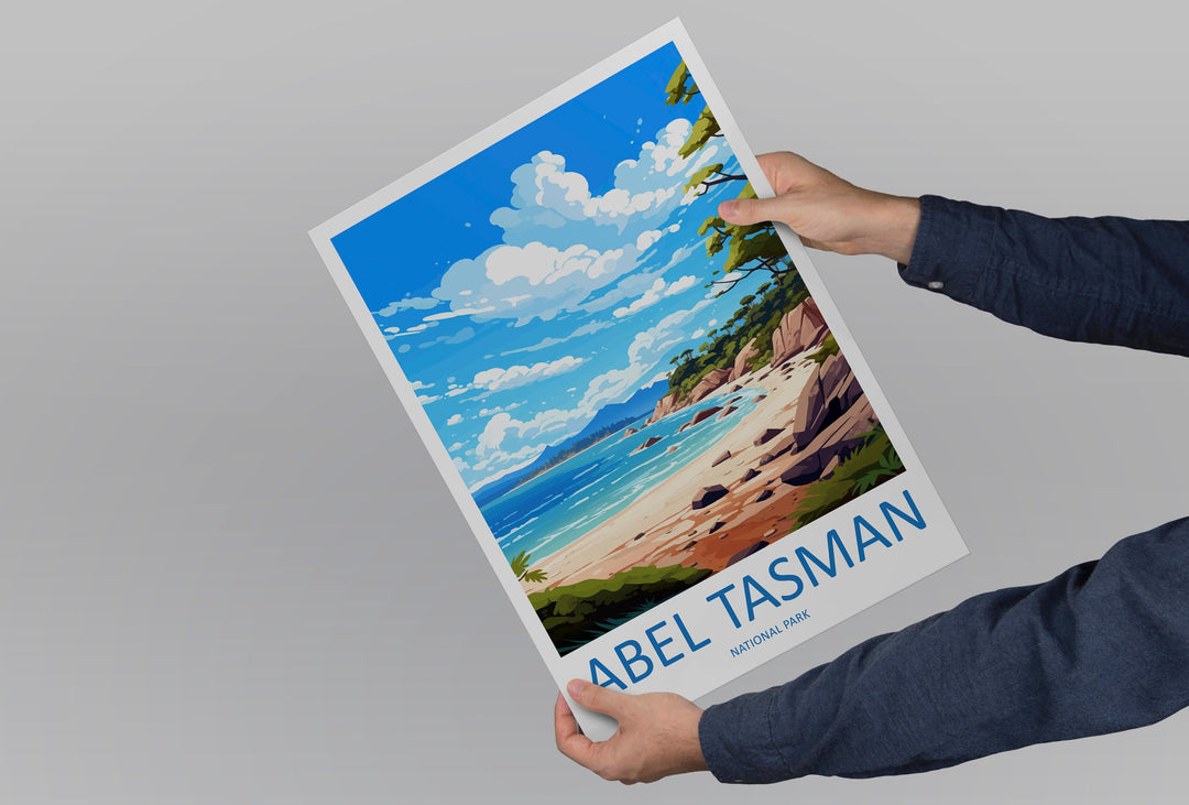 Abel Tasman National Park Travel Print Wall Art Abel Tasman Wall Hanging Home Décor Abel Tasman Gift Art Lovers New Zealand Art Lover Gift
