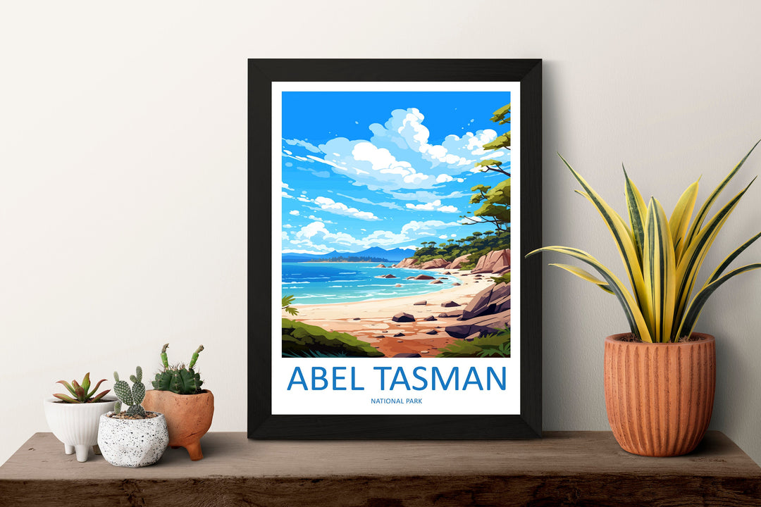 Abel Tasman National Park Travel Print Wall Art Abel Tasman Wall Hanging Home Décor Abel Tasman Gift Art Lovers New Zealand Art Lover Gift