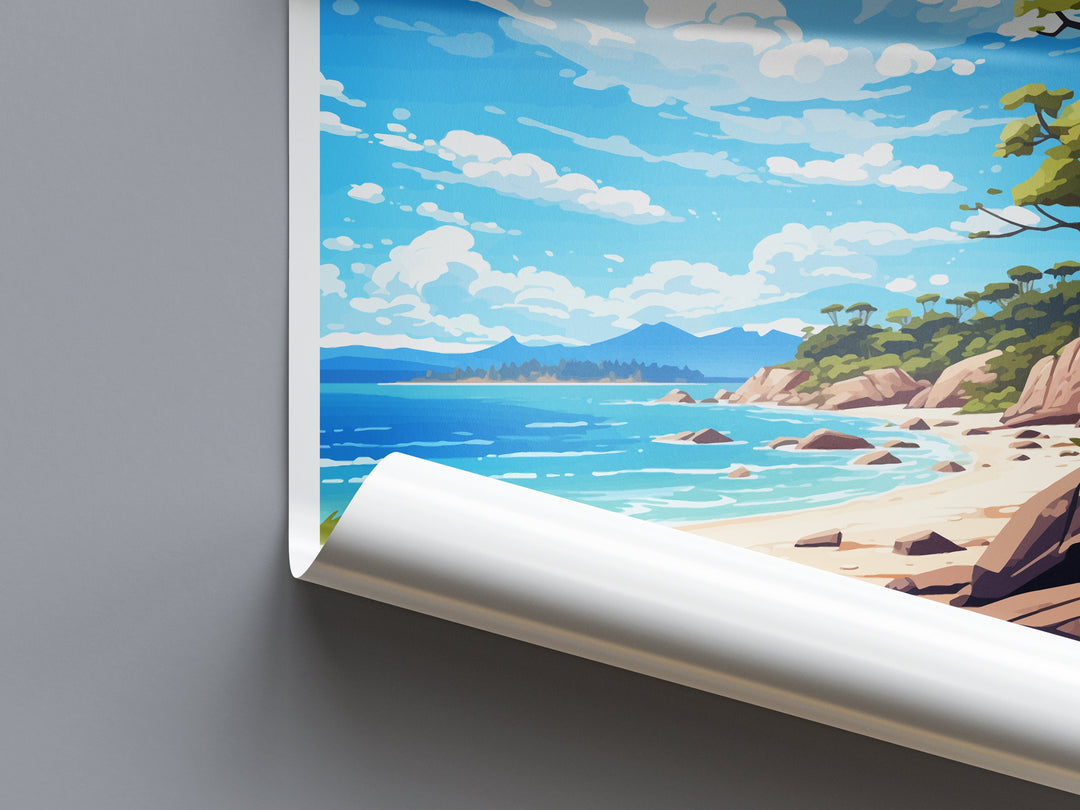 Abel Tasman National Park Travel Print Wall Art Abel Tasman Wall Hanging Home Décor Abel Tasman Gift Art Lovers New Zealand Art Lover Gift