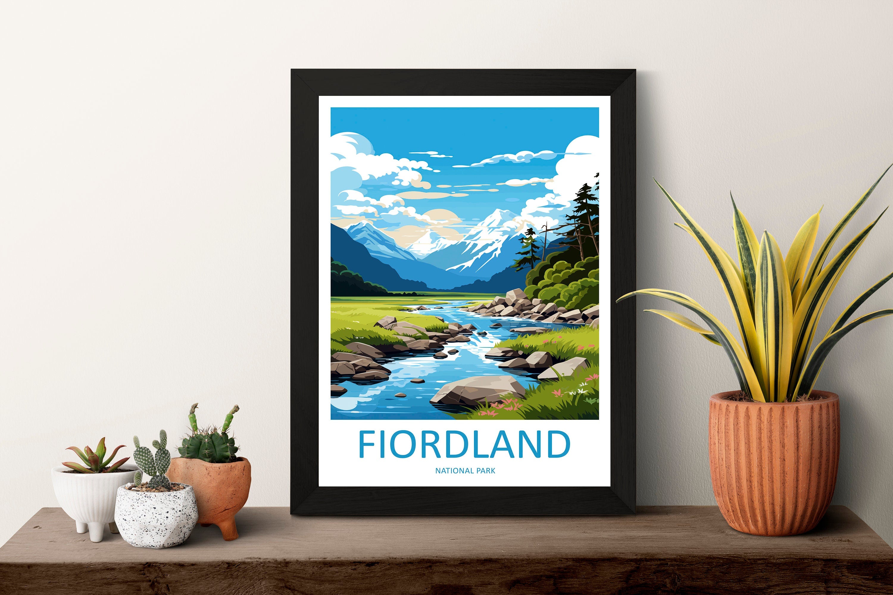 Fiordland National Park Travel Print