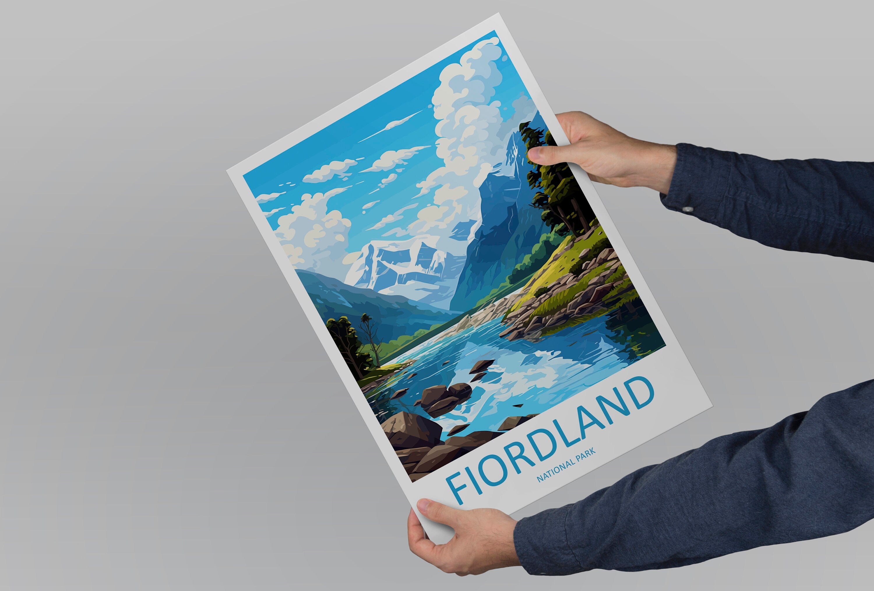 Fiordland National Park Travel Print