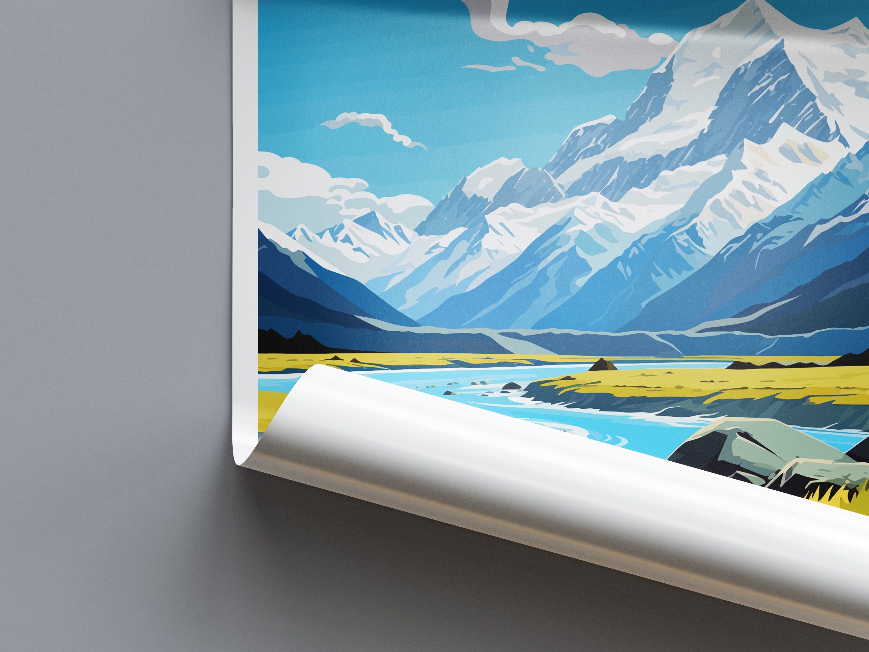 Mount Cook National Park Travel Print