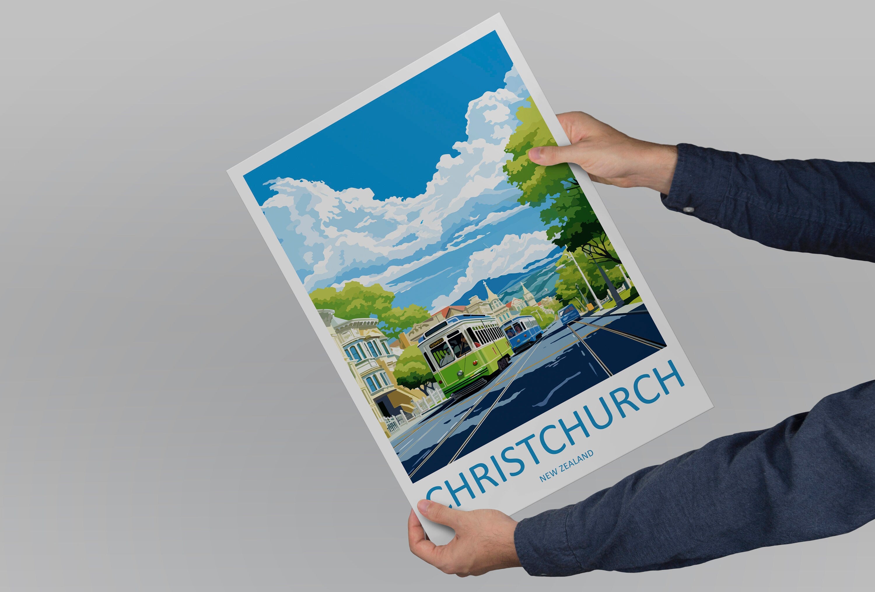 Christchurch Travel Print