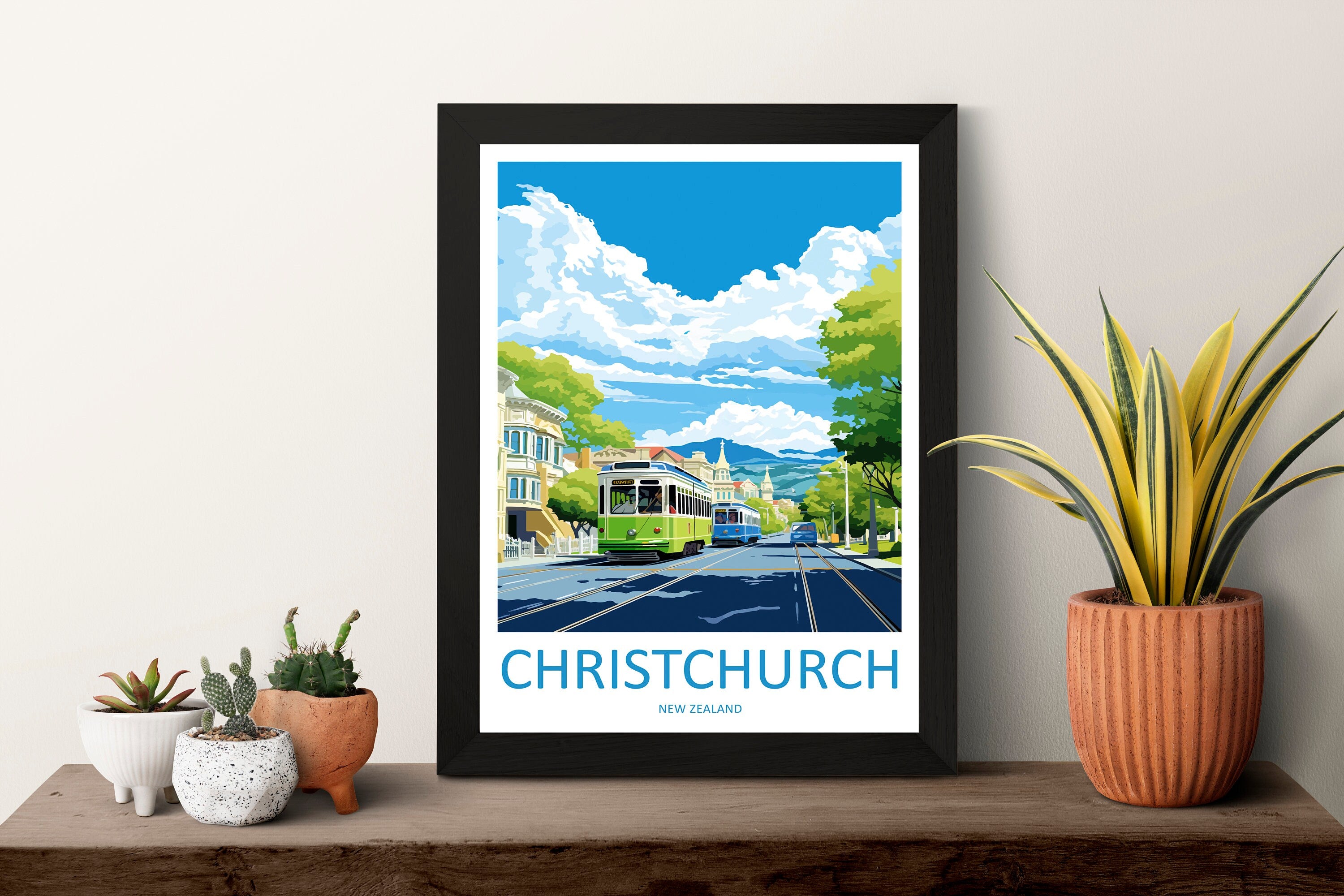 Christchurch Travel Print