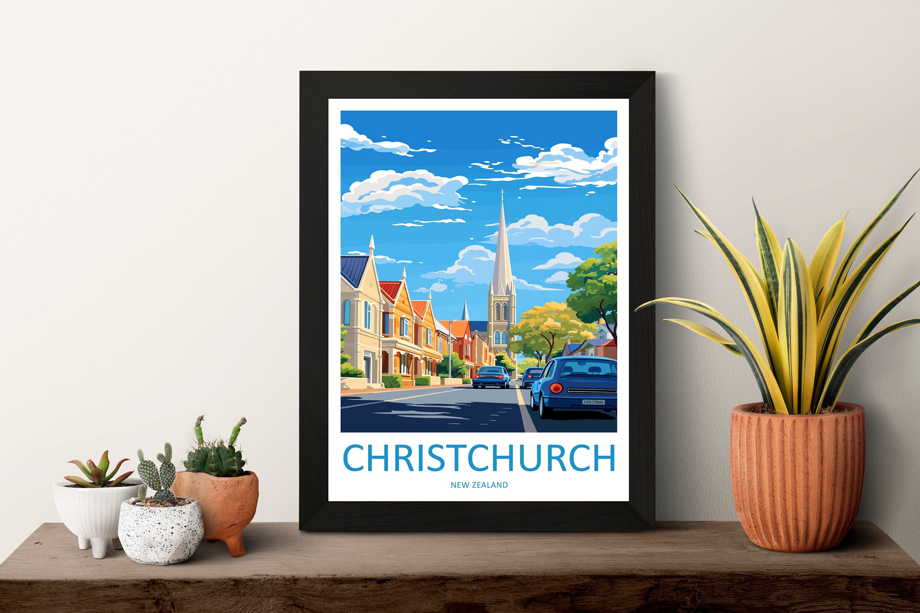 Christchurch Travel Print