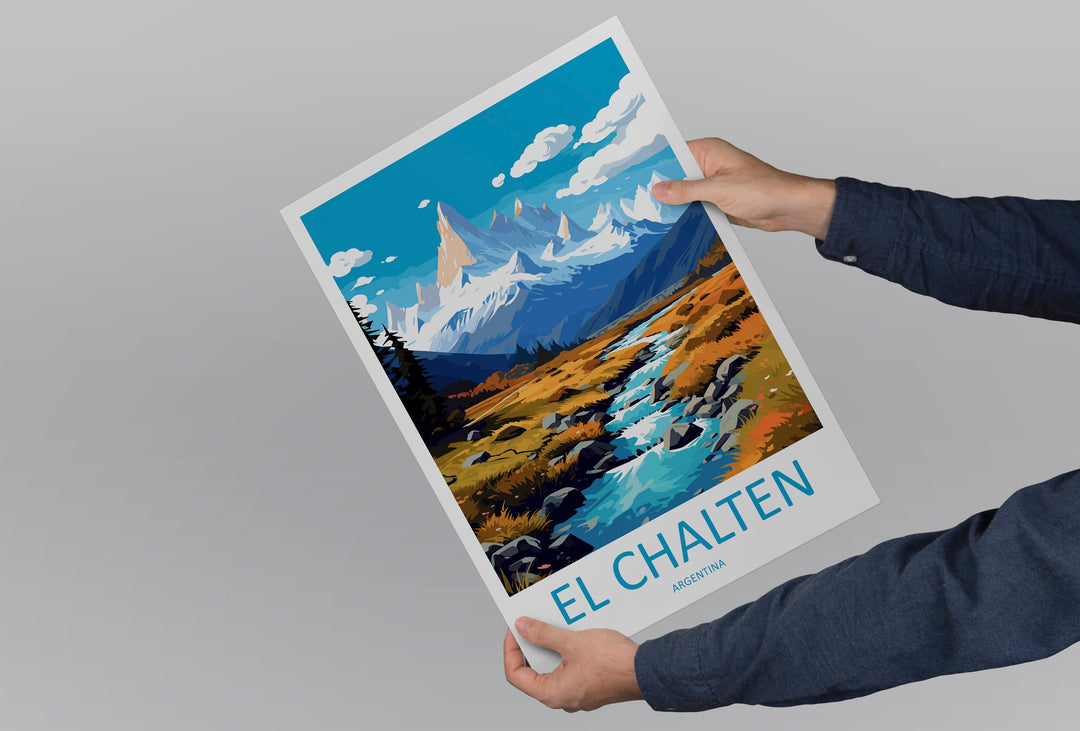El Chalten Travel Print Wall Art El Chalten Wall Hanging Home Decor El Chalten Gift Art Lovers Wall Art Print Art El Chalten Artwork Print