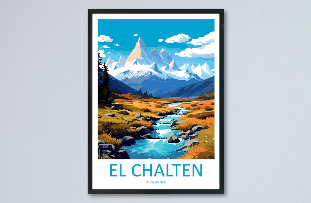 El Chalten Travel Print Wall Art El Chalten Wall Hanging Home Decor El Chalten Gift Art Lovers Wall Art Print Art El Chalten Artwork Print