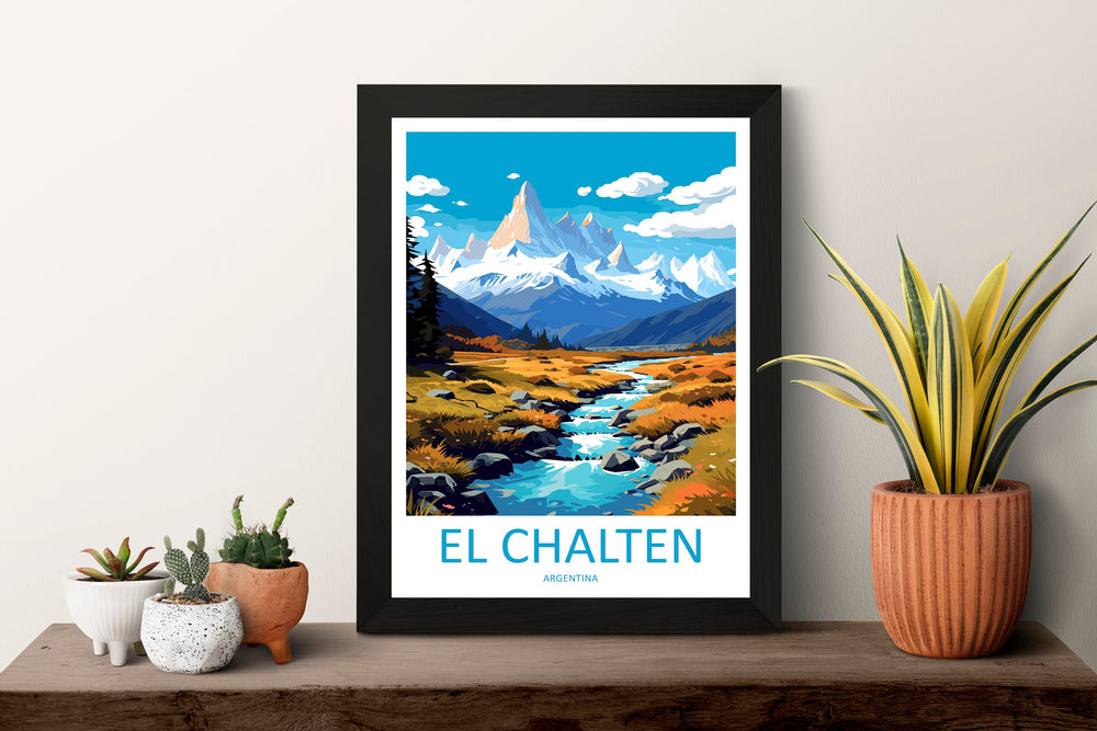 El Chalten Travel Print Wall Art El Chalten Wall Hanging Home Decor El Chalten Gift Art Lovers Wall Art Print Art El Chalten Artwork Print