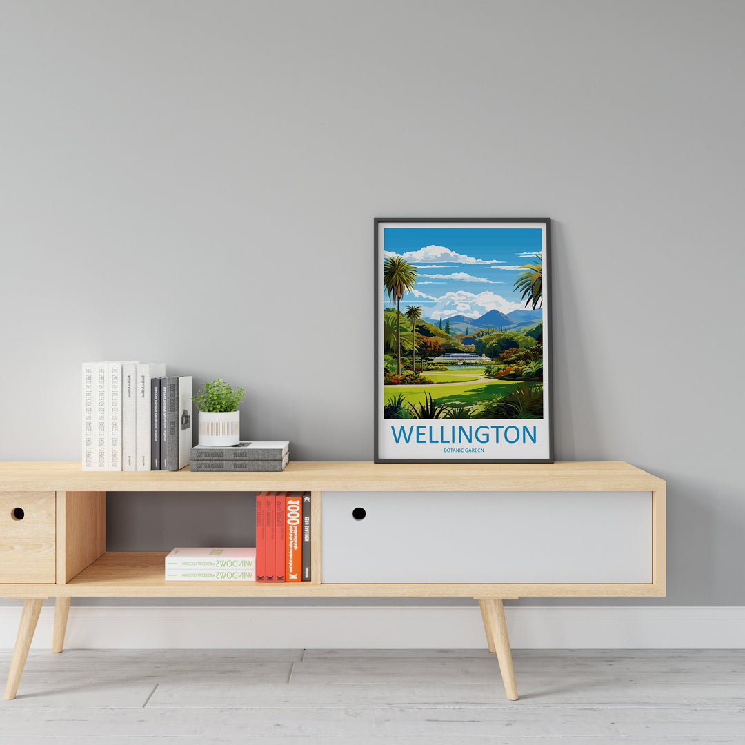 Wellington Botanical Garden Travel Print Wall Art Wellington Garden Wall Hanging Home Décor Wellington Garden Gift Art Lovers New Zealand