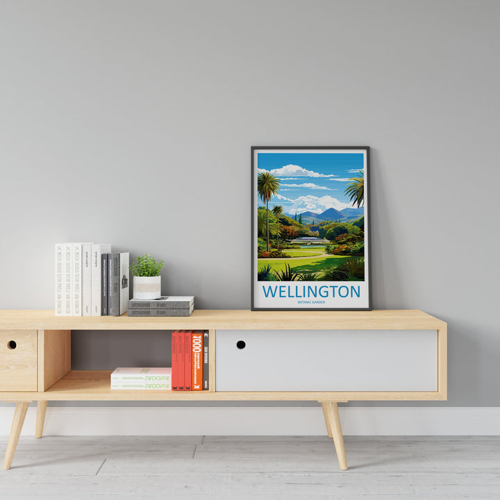 Wellington Botanical Garden Travel Print Wall Art Wellington Garden Wall Hanging Home Décor Wellington Garden Gift Art Lovers New Zealand