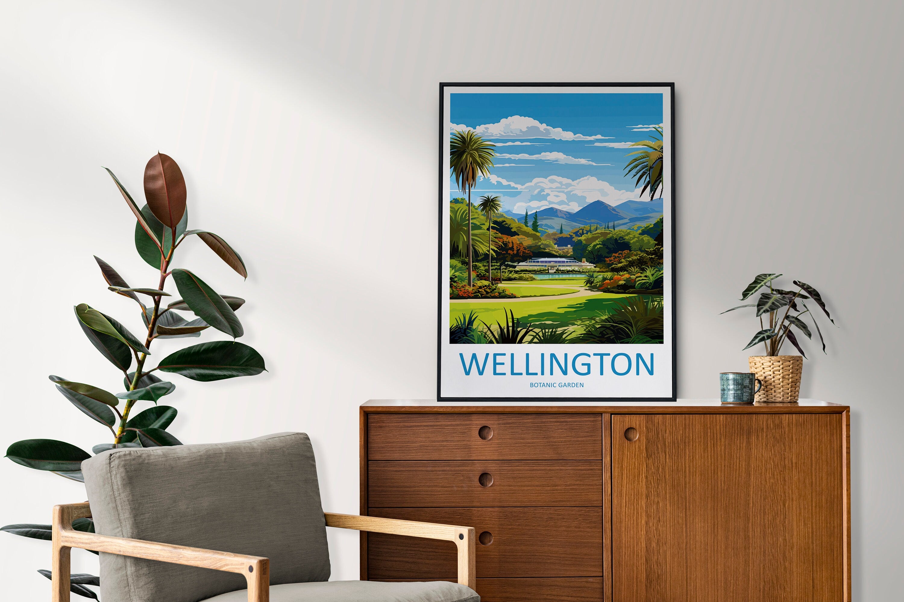 Wellington Botanical Garden Travel Print