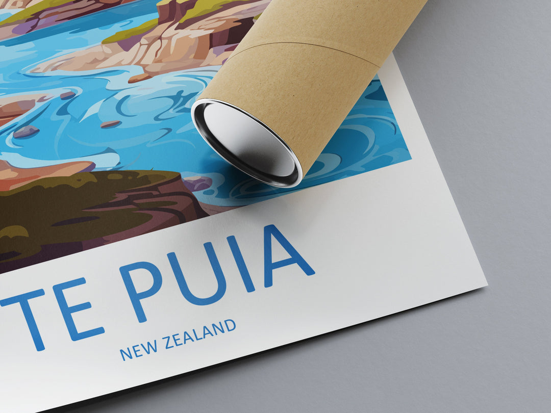Te Puia Travel Print Wall Art Te Puia Wall Hanging Home Décor Te Puia Gift Art Lovers New Zealand Art Lover Gift Te Puia New Zealand Poster
