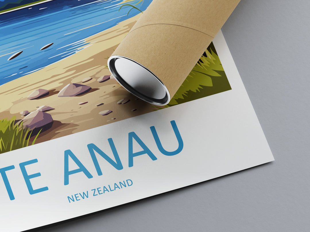 Te Anau Travel Print Wall Art Te Anau Wall Hanging Home Décor Te Anau Gift Art Lovers New Zealand Art Lover Gift Te Anau New Zealand Poster