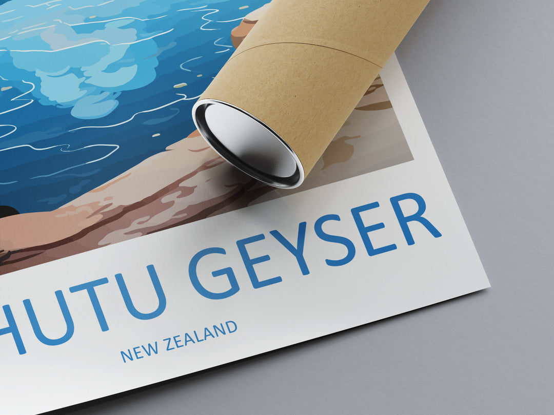 Pohutu Geyser Travel Print Wall Art Pohutu Geyser Wall Hanging Home Décor Rotorua Gift Art Lovers New Zealand Art Lover Gift Pohutu Geyser