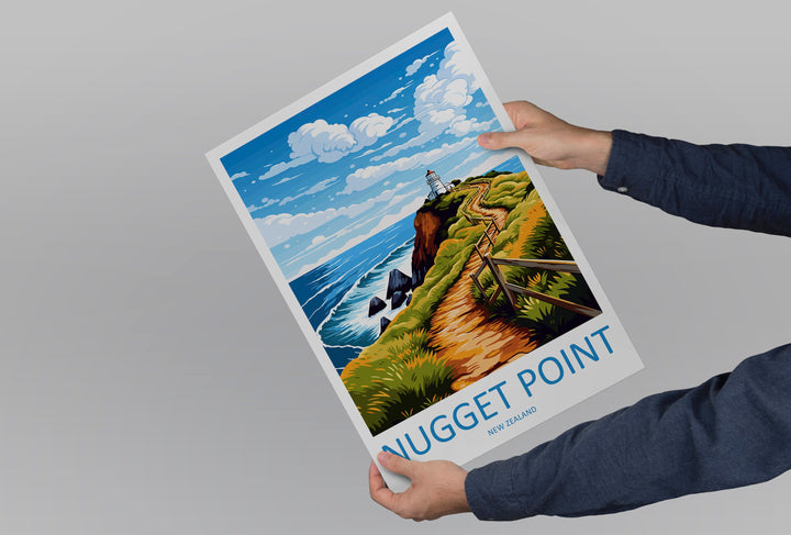 Nugget Point Travel Print Wall Art Nugget Point Wall Hanging Home Décor Nugget Point Gift Art Lovers New Zealand Art Lover Gift Nugget Point