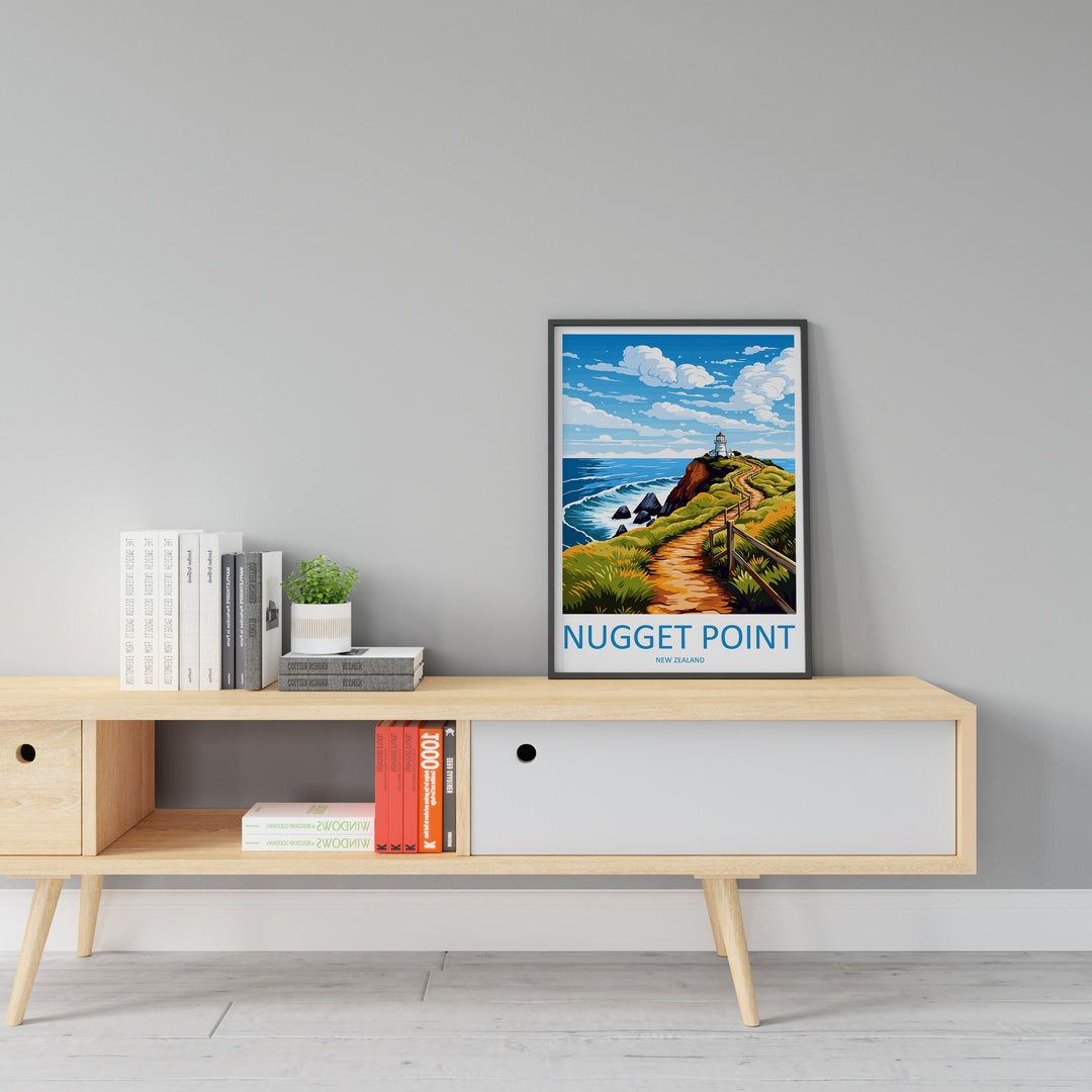 Nugget Point Travel Print Wall Art Nugget Point Wall Hanging Home Décor Nugget Point Gift Art Lovers New Zealand Art Lover Gift Nugget Point