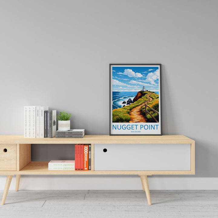 Nugget Point Travel Print Wall Art Nugget Point Wall Hanging Home Décor Nugget Point Gift Art Lovers New Zealand Art Lover Gift Nugget Point