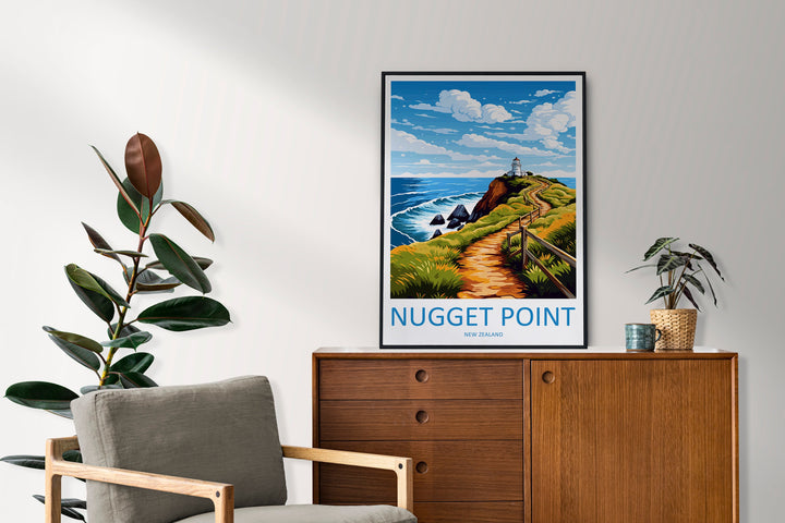 Nugget Point Travel Print Wall Art Nugget Point Wall Hanging Home Décor Nugget Point Gift Art Lovers New Zealand Art Lover Gift Nugget Point