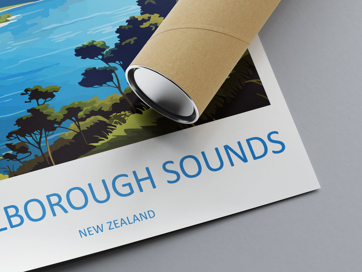 Marlborough Sounds Travel Print Wall Art Marlborough Sounds Wall Hanging Home Décor Marlborough Sounds Gift Art Lovers New Zealand Art Lover