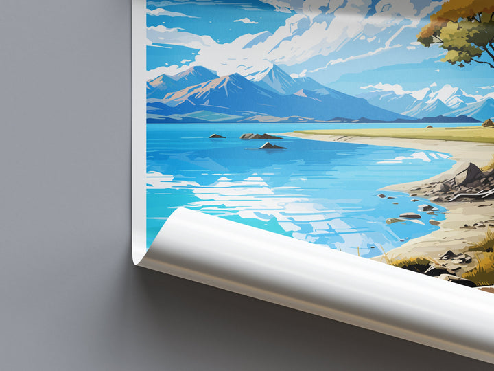Lake Wanaka Travel Print Wall Art Lake Wanaka Wall Hanging Home Décor Lake Wanaka Gift Art Lovers New Zealand Art Lover Gift