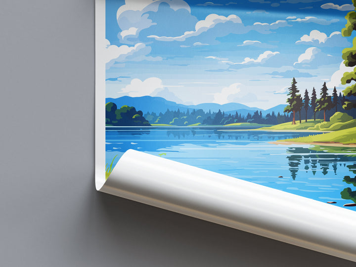 Lake Rotorua Travel Print Wall Art Lake Rotorua Wall Hanging Home Décor Lake Rotorua Gift Art Lovers New Zealand Art Lover Gift Lake Rotorua