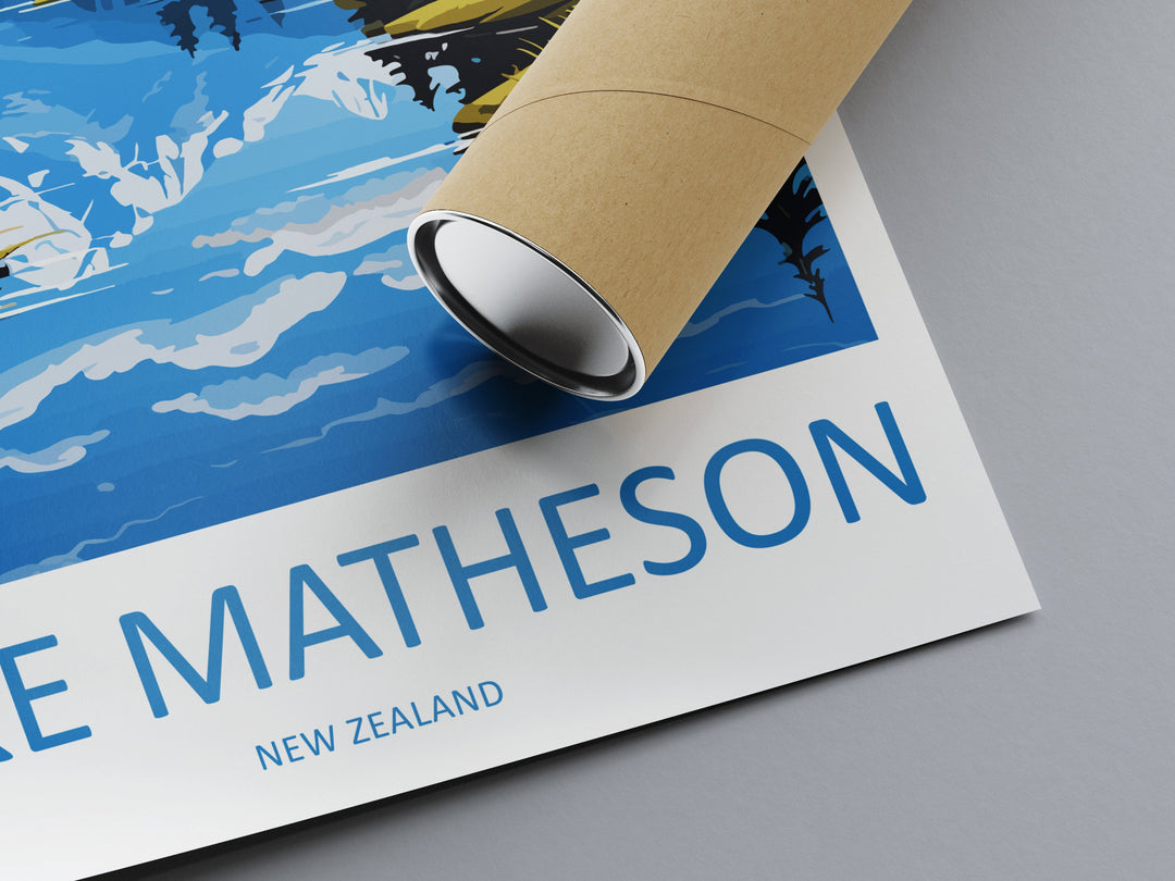 Lake Matheson Travel Print Wall Art Lake Matheson Wall Hanging Home Décor Lake Matheson Gift Art Lovers New Zealand Art Lover Gift